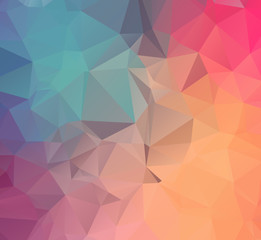 Abstract multicolor background. Vector polygonal design illustra