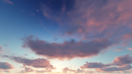 Cloudy blue sky abstract background, 3d illustration