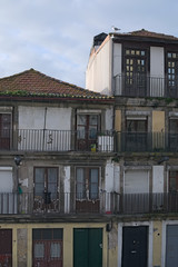 Old rsidential buildings.  The most famous neighborhood in the city of Porto – Ribeira.