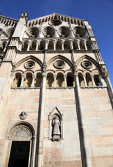 Fototapeta na wymiar Cathedral of Ferrara, unesco world heritage, Italy