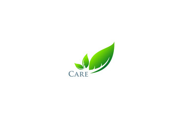 leaf eco green care beauty logo