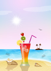 cocktail on the beach