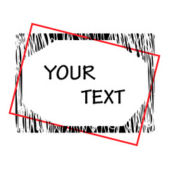 Fototapeta premium Grunge borders with place for your text.