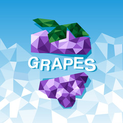 Modern triangle pattern in grapes shape : Vector Illustration