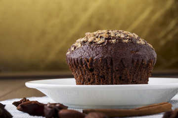 the chocolate muffin