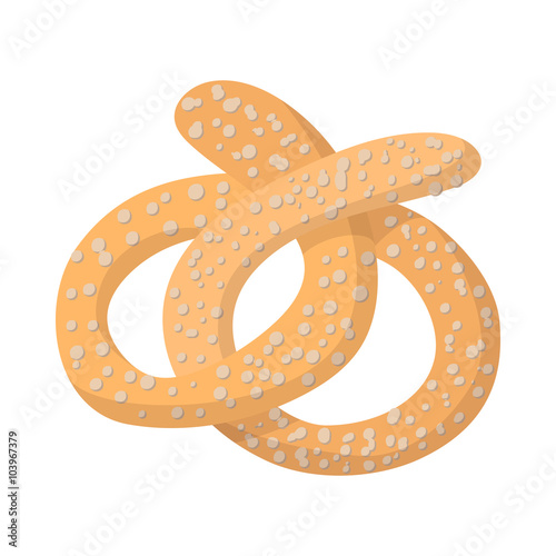 "Pretzel icon, cartoon style" Stock image and royalty-free vector files