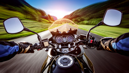 Biker First-person view