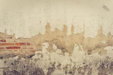 Fototapete Alte schmutzige strukturierte Wand alte Mauer mit Rissen im Hintergrund