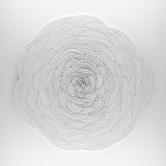 White wave flower background - 103970974