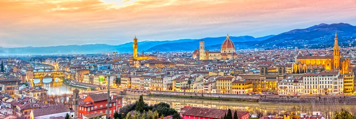 Badezimmer Foto Rückwand Florenz-Panorama, Toskana, Italien. © Luciano Mortula-LGM