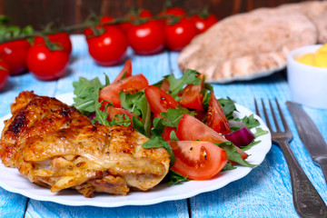 grilled chicken and tomato salad
