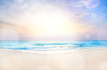 Fototapeta na wymiar sunrise beach background