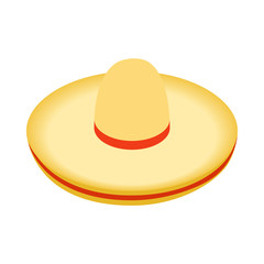 Sombrero icon, isometric 3d style
