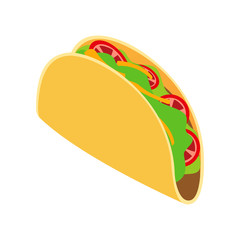 Tortilla wrap with vegetables icon