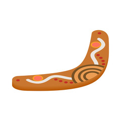 Boomerang icon, isometric 3d style