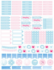  Minimalistic printable planner stickers for all kind of planners ,notebooks,scrapbooks,school,paper,agendas,fabric etc.