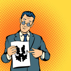 Psychologist concept, comics style