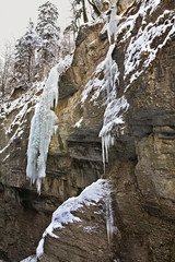 Partnachklamm - Partnach gorge near Garmisch-Partenkirchen. Bavaria. Germany
