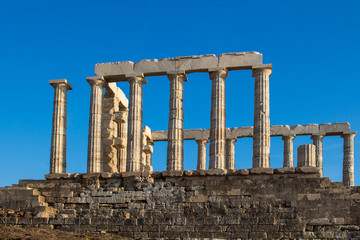 Fototapeta premium Ruins of Poseidon Temple, Greece