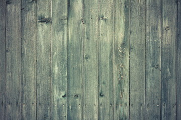 green painted old spruce planks