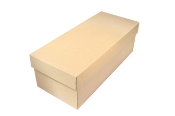 isolated carton box