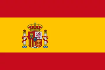 Fotobehang Vector of Spanish flag. © Tarik GOK