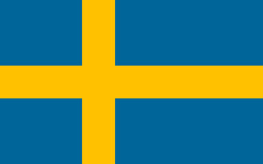 Fototapeta premium Vector of Swedish flag.