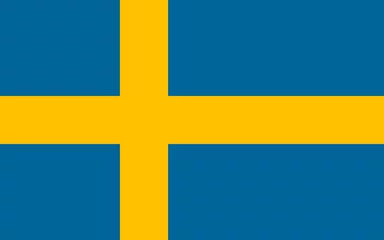 Fotobehang Vector of Swedish flag. © Tarik GOK