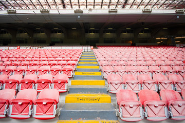chairs on the stadium