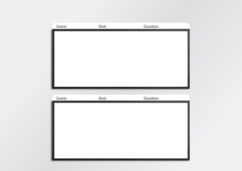 Film storyboard template x2