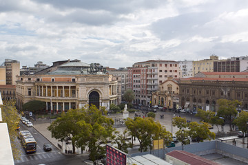 Fototapeta premium Palermo, theater Politeama