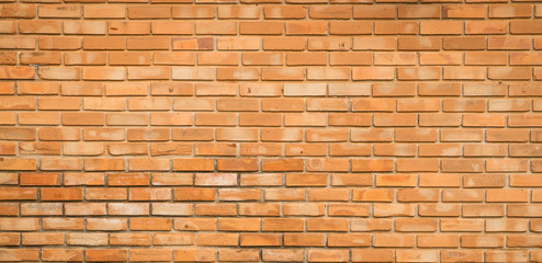 Obraz premium Orange brick wall texture background