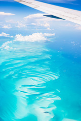 Aerial view of the Bahamas