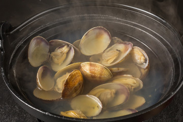 あさりの潮汁　Seafood soup with salt of the clam