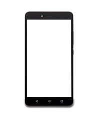 smartphone with white screen 