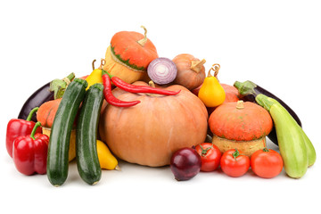 collection fresh vegetables