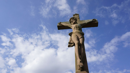 Jesus am Kreuz - Wegekreuz