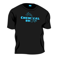 Chemical bro - t-shirt decoration, vector joke illustration