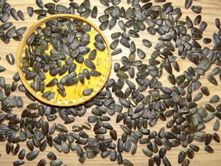 семечки в корзинки 