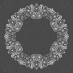 Abstract Ornate Mandala. Decorative frame for design.