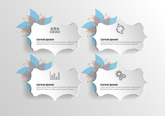 Fototapeta premium Infographic banners Templates for Business.Vector design element