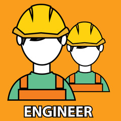 Engineer construction manufacturing worker