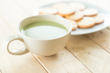 hot matcha latte