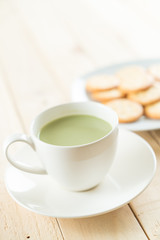 hot matcha latte
