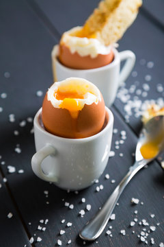 Boiled eggs, delicious breakfast