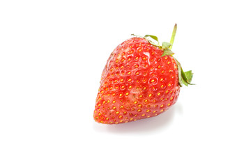 Beautiful strawberries isolated on white
