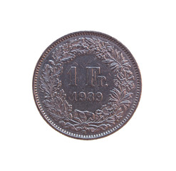 Swiss Franc coin