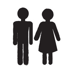 man and lady People icon Illustration design