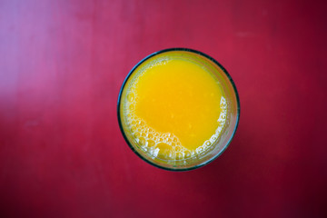 Glass of orange juice