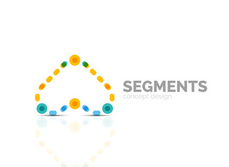 Vector outline minimal abstract geometric logo